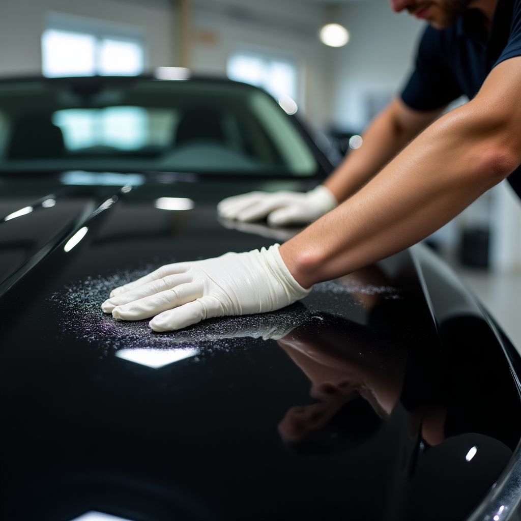 Voskování vozu